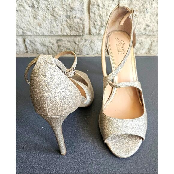 Jewel Badgley Mischka Jonna Evening Party Heels Women's Shoes, size 9.5 - Picture 4 of 4